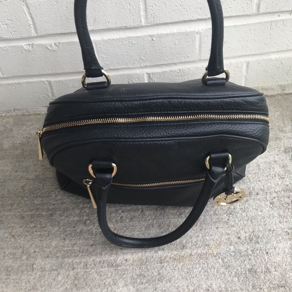 MICHAEL Michael Kors Black Knox Leather Satchel - Picture 4 of 14